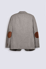 TEXTURED WOOL BLEND COAT