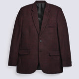 TEXTURED WOOL BLEND COAT