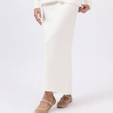 KNITTED SKIRT WITH SLIT