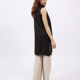 LONG SLEEVELESS CARDIGAN