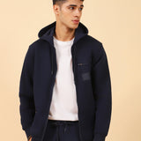 ZIPPER HOODIE WITH CHEST POCKET