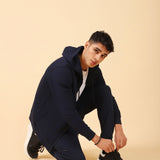 ZIPPER HOODIE WITH CHEST POCKET