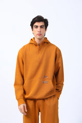 BAGGY HALF ZIP HOODIE