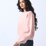 CROPPED SWEATSHIRT WITH BALLOON SLEEVE