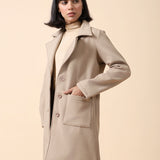 COAT WITH TWO PIECE SLEEVES