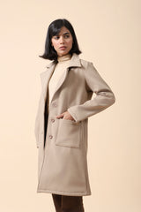 COAT WITH TWO PIECE SLEEVES