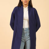 PANELED COAT WITH BLOUSED SLEEVES