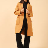 COAT WITH FRONT PANELS