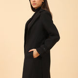 FRONT OPEN COAT WITH BELT