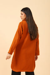 COAT WITH ROUNDED HEM