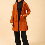 COAT WITH ROUNDED HEM