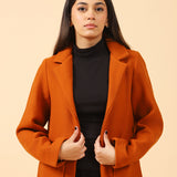 COAT WITH ROUNDED HEM