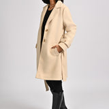 COAT WITH CUFF DETAIL