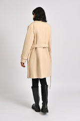 COAT WITH CUFF DETAIL