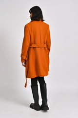 COAT WITH CUFF DETAIL