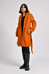 COAT WITH CUFF DETAIL