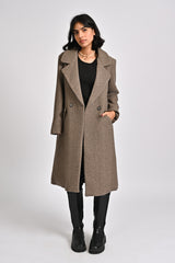 COAT WITH SLANT POCKET