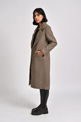 COAT WITH SLANT POCKET