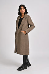 COAT WITH SLANT POCKET