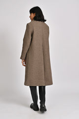 COAT WITH SLANT POCKET