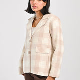 CHECKERED SHORT COAT