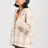 CHECKERED SHORT COAT