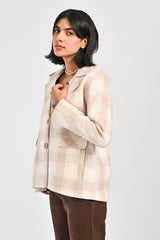 CHECKERED SHORT COAT