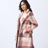 CHECKERED LONG COAT