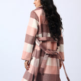 CHECKERED LONG COAT