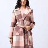 CHECKERED LONG COAT