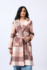 CHECKERED LONG COAT