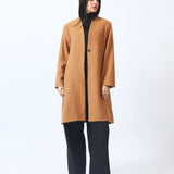 PANELLED LONG COAT