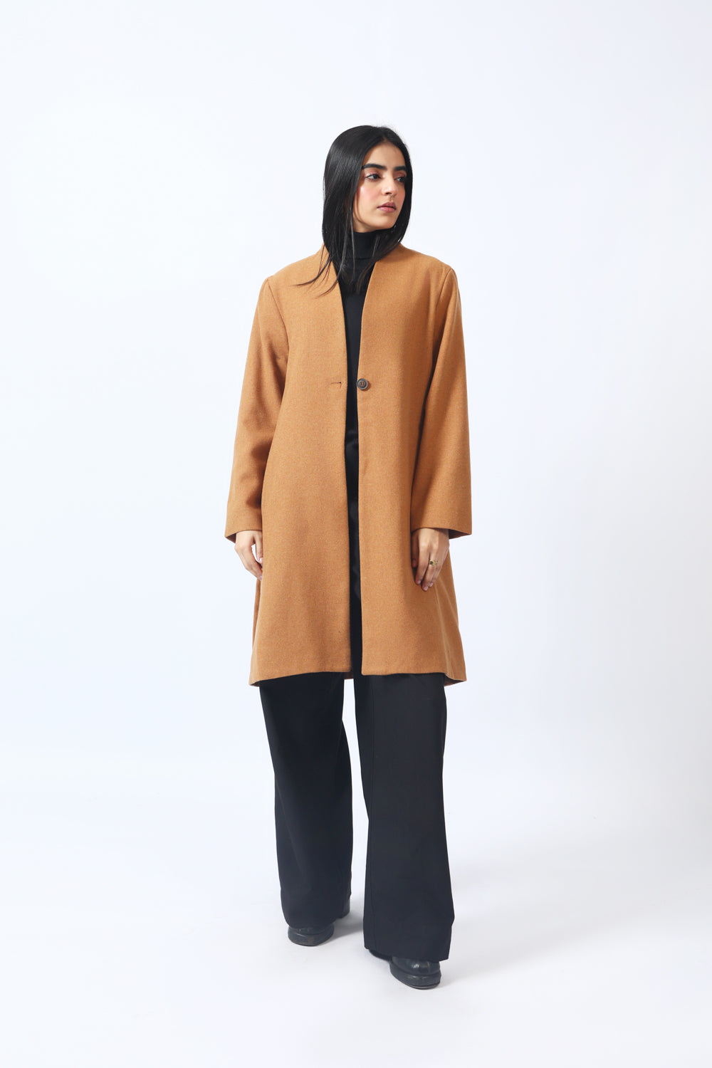 PANELLED LONG COAT