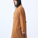 PANELLED LONG COAT