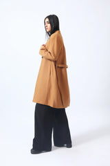 PANELLED LONG COAT