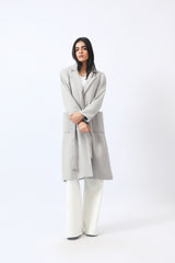 LONG COAT WITH POCKET DETAIL