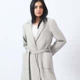 LONG COAT WITH POCKET DETAIL