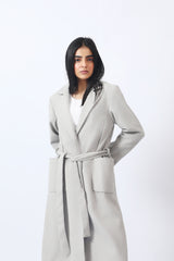 LONG COAT WITH POCKET DETAIL