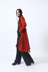 LONG COAT WITH POCKET DETAIL