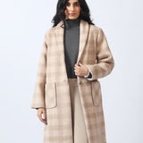 CHECKERED LONG COAT