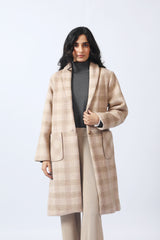 CHECKERED LONG COAT