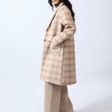 CHECKERED LONG COAT