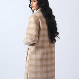 CHECKERED LONG COAT