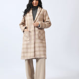 CHECKERED LONG COAT