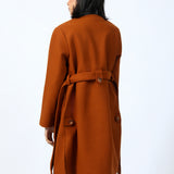 COAT WITH ROUND NECK