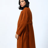 COAT WITH ROUND NECK