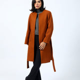 COAT WITH ROUND NECK