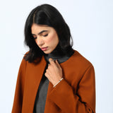 COAT WITH ROUND NECK