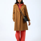 LONG COAT WITH PANEL DETAIL