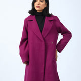 LONG COAT WITH PANEL DETAIL